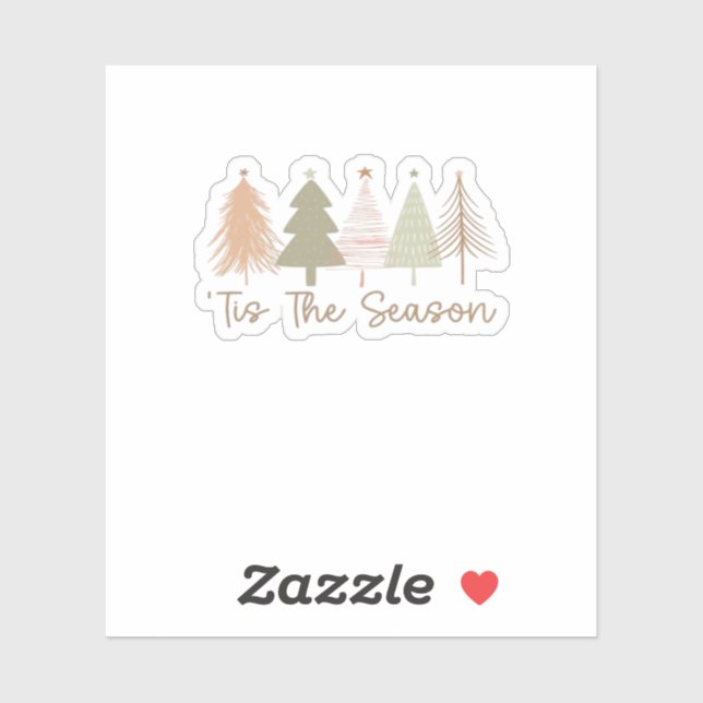 Tis The Season Christmas Trees Whimsical Christmas (Sheet)
