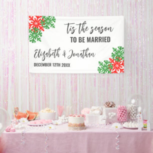 Tis The Season Christmas Wedding Banner