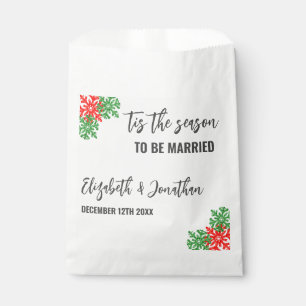 Tis The Season Christmas Wedding Favour Bags