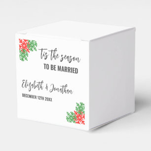 Tis The Season Christmas Wedding Favour Box