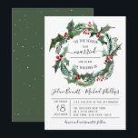 'Tis The Season | Christmas Wedding Invitation<br><div class="desc">Oh there are so many celebrations during the winter time especially around Christmas. What could be better than to celebrate your wedding and the holidays at the same time? These two parties strike the perfect balance between incorporating Christmas themes and reflecting the couples’ personalities. Add your custom wording to this...</div>