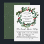 'Tis The Season | Christmas Wedding Invitation<br><div class="desc">Oh there are so many celebrations during the winter time especially around Christmas. What could be better than to celebrate your wedding and the holidays at the same time? These two parties strike the perfect balance between incorporating Christmas themes and reflecting the couples’ personalities. Add your custom wording to this...</div>