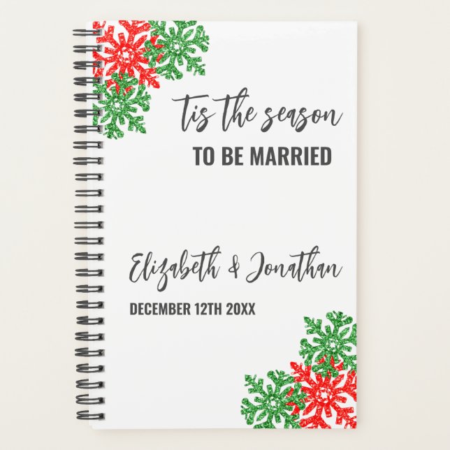 Tis The Season Christmas Wedding Planner (Front)