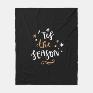 Tis The Season Classic Aesthetic Style Fleece Blanket