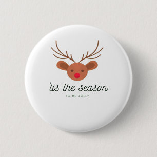 Tis The Season Classic Creative Art 6 Cm Round Badge
