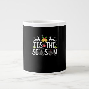 Tis The Season Classic Minimal Clean Large Coffee Mug