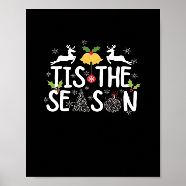 Tis The Season Classic Minimal Clean Poster (Front)