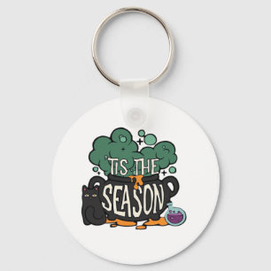 Tis The Season Classic Minimal Simple Key Ring