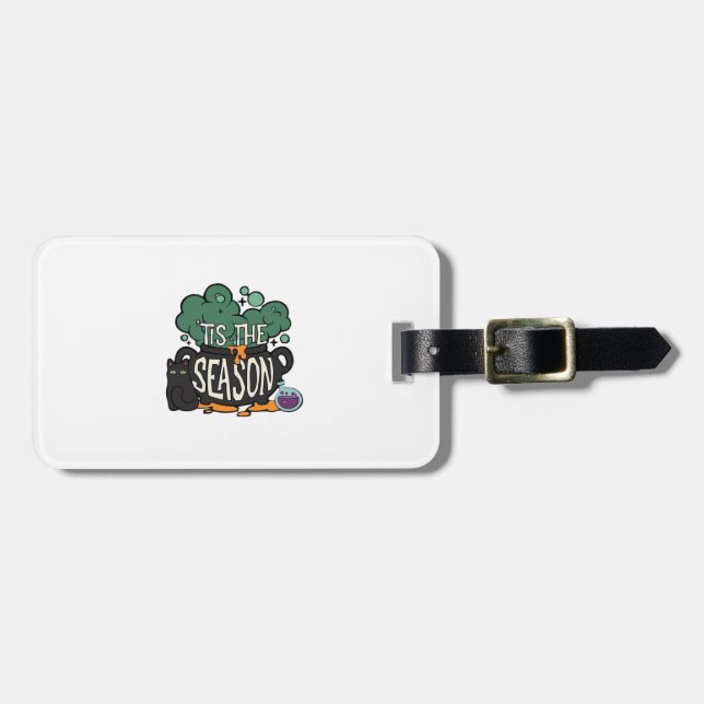 Tis The Season Classic Minimal Simple Luggage Tag (Front Horizontal)