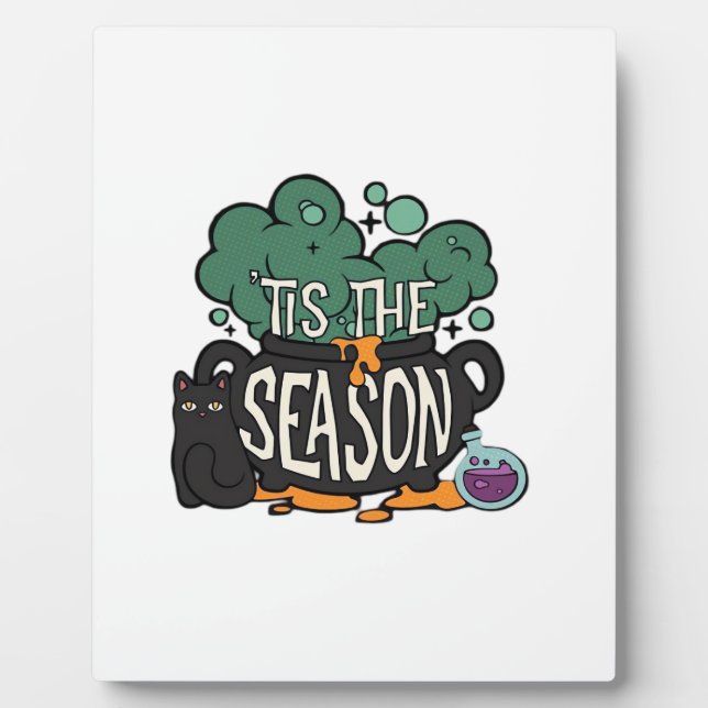 Tis The Season Classic Minimal Simple Plaque (Front)