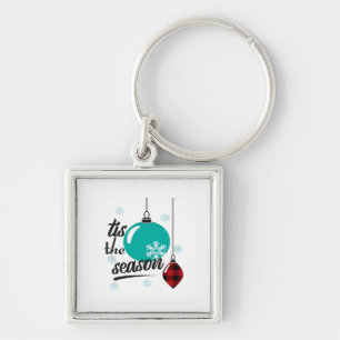 Tis The Season Classic Retro Clean Key Ring