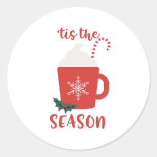 'Tis The Season Classic Round Sticker