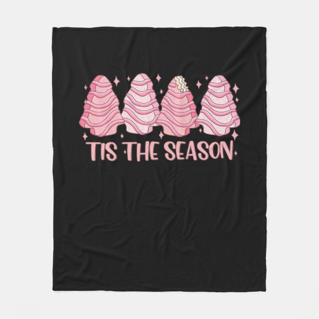 Tis The Season Creative Casual Fleece Blanket (Front)