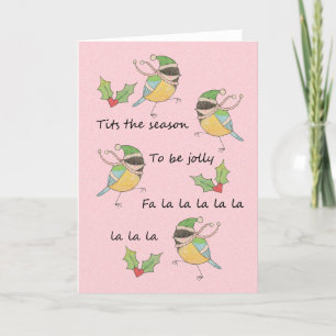 Tis the season Cute birds Funny Christmas Holiday