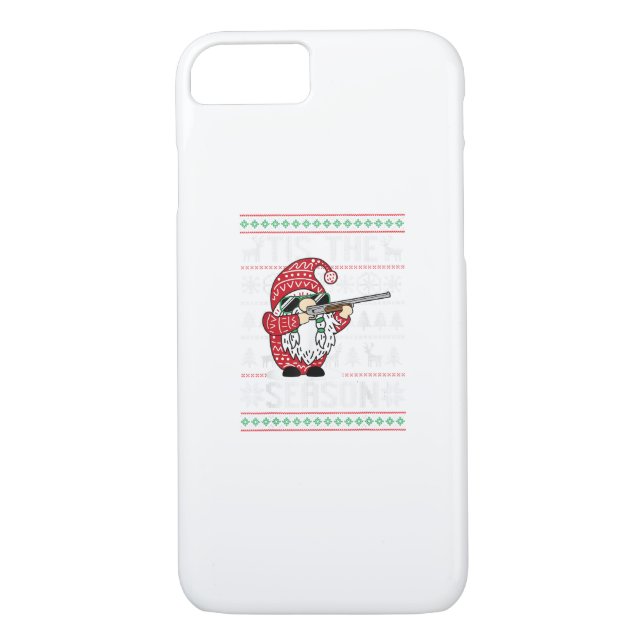 Tis The Season Deer Gnome Reindeer Christmas Case-Mate iPhone Case (Back)