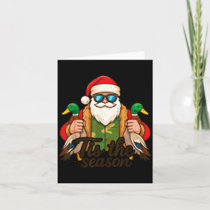 Tis The Season Duck Hunting Christmas Pajama Toddl Card
