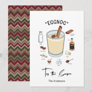 Tis The Season Eggnog Holiday Card