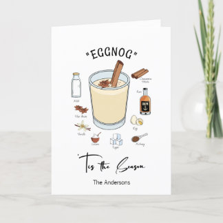 Tis The Season Eggnog Holiday Card