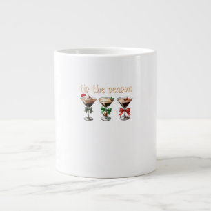 Tis The Season Espresso Cocktail Glasses Party Large Coffee Mug