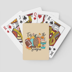 'Tis The Season – Fall, Football & Pumpkin Spice Playing Cards