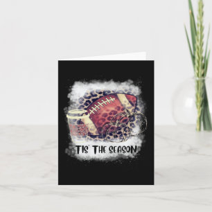 Tis the Season Fall Pumpkin Football Coffee  Card