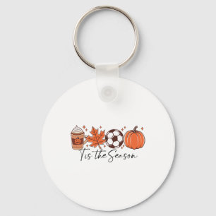 Tis The Season Fall Soccer Thanksgiving Coffee Lea Key Ring