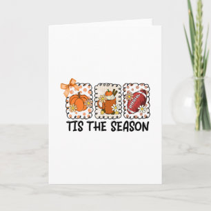 Tis The Season Fall Thanksgiving Pumpkin Spice Foo Card