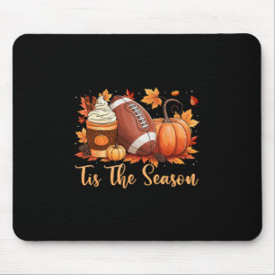 Tis The Season Fall Thanksgiving Pumpkin Spice Foo Mouse Mat