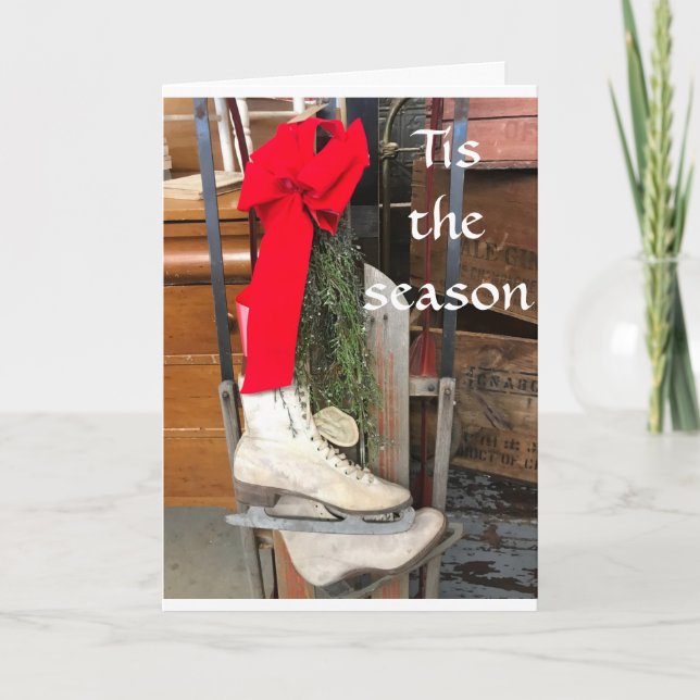 **TIS THE SEASON** FAMILY AND FRIENDS CHRISTMAS HOLIDAY CARD (Front)