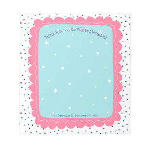 Tis the Season Family Holiday Hand-drawn Custom Notepad