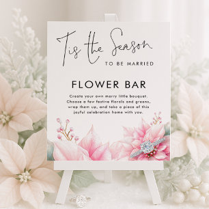 Tis the season Flower Bar Sign Bridal Shower