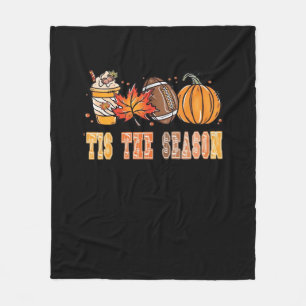 Tis The Season Football By Creative Fleece Blanket