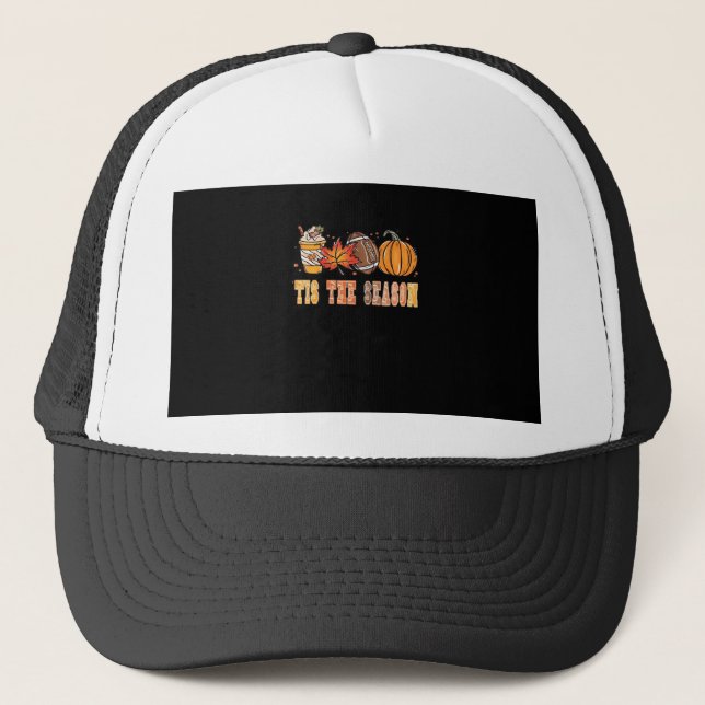 Tis The Season Football By Creative Trucker Hat (Front)