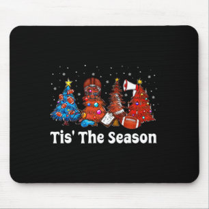 Tis The Season Football Christmas Ornaments For Ad Mouse Mat