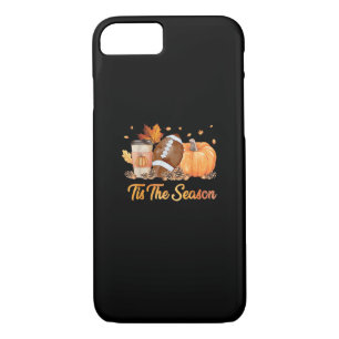 Tis The Season Football Fall Season Football Pumpk iPhone 8/7 Case