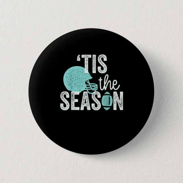 Tis The Season Football Family I Heart Football Se 6 Cm Round Badge (Front)