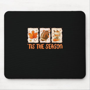 Tis The Season Football Halloween Thanksgiving Mouse Mat