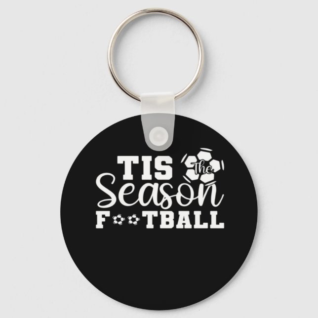 Tis The Season Football Key Ring (Front)