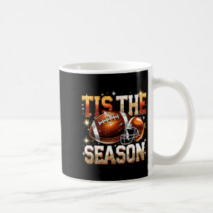 Tis The Season Football Lovers Helmet Srts Fan Gif Coffee Mug