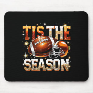 Tis The Season Football Lovers Helmet Srts Fan Gif Mouse Mat
