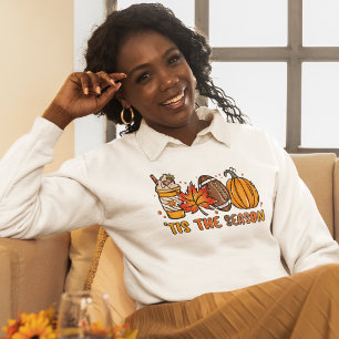 Tis the Season Football Pumpkin Fall Sweatshirt