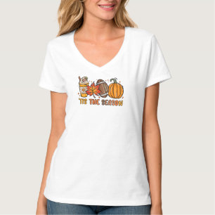 Tis the Season Football Pumpkin Fall T-Shirt