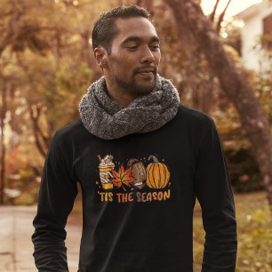 Tis the Season Football Pumpkin Fall  T-Shirt