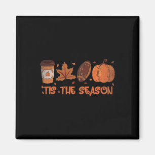 Tis The Season Football Pumpkin Fall Thanksgiving Magnet