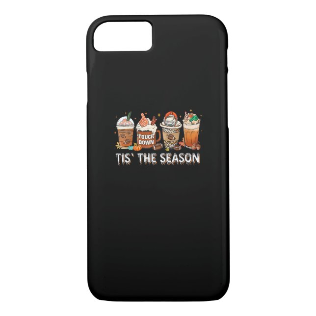 Tis The Season Football Pumpkin Spice Halloween Fa Case-Mate iPhone Case (Back)