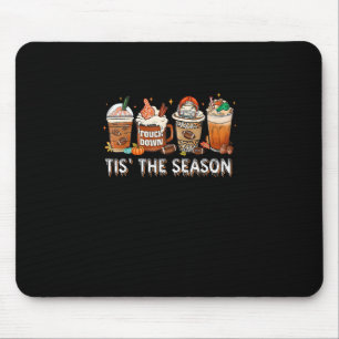 Tis The Season Football Pumpkin Spice Halloween Fa Mouse Mat