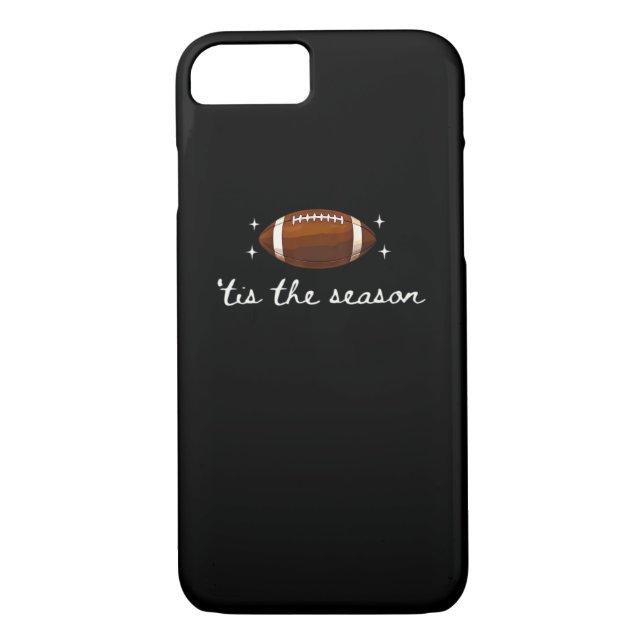Tis The Season Football  - Retro Football Game Day Case-Mate iPhone Case (Back)