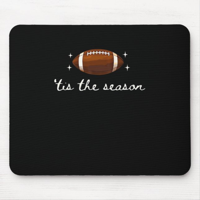 Tis The Season Football  - Retro Football Game Day Mouse Mat (Front)