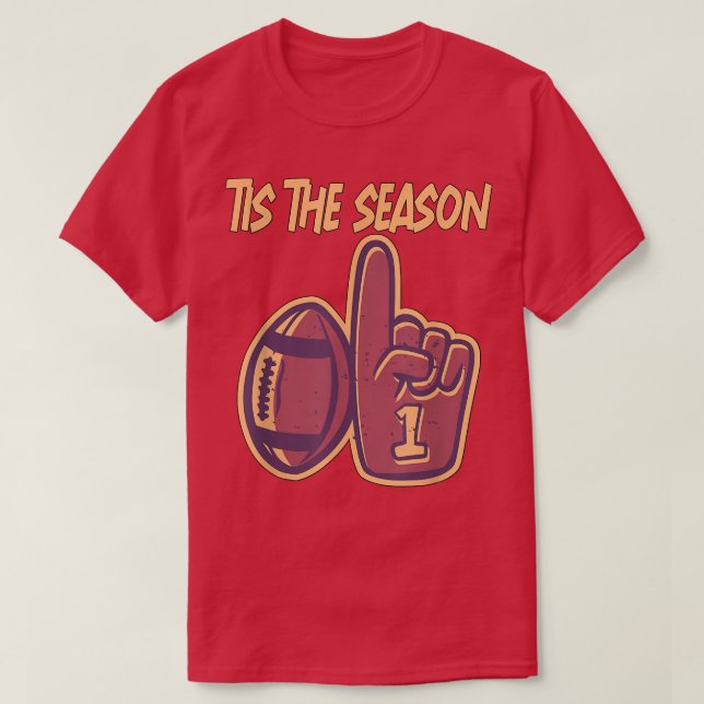 Tis the Season Football Rugby Men Women Kids 1092  T-Shirt (Design Front)