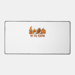 Tis’ The Season Football Sport Autumn Pumpkin Than Desk Mat